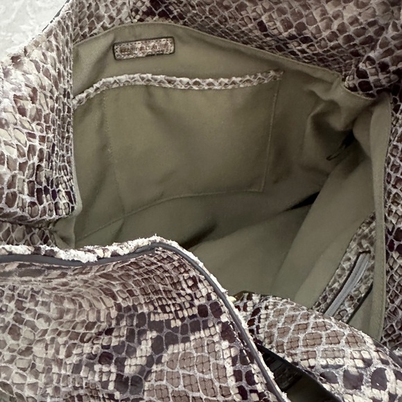 Vintage Tassel Genuine Leather Snakeskin Patterned Women's Bag - Picture 4 of 5